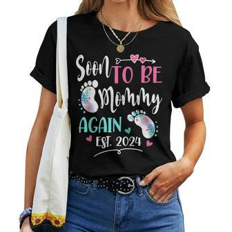Soon To Be Mommy Again 2024 Mother's Day Women T-shirt - Monsterry AU