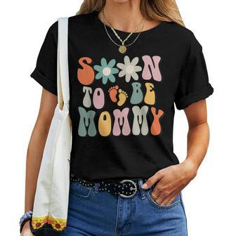 Soon To Be Mommy Pregnancy Announcement Mom To Be Women T-shirt | Mazezy CA