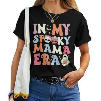 In My Spooky Mama Era Halloween Groovy Witchy Spooky Mom Women T-shirt - Seseable