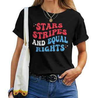 Stars Stripes And Equal Rights 4Th Of July Womens Rights Equal Rights Women T-shirt Crewneck | Mazezy