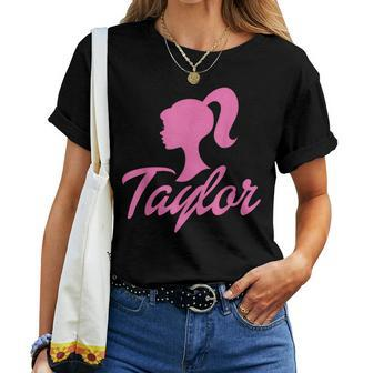 Taylor First Name-D Boy Girl Baby Birth-Day Women T-shirt | Mazezy