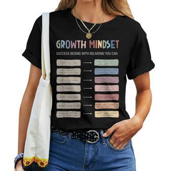 Teacher Growth Mindset Therapy Calming Women T-shirt | Mazezy