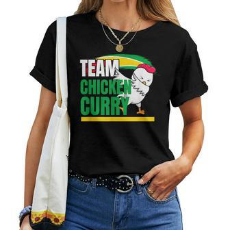 Team Chicken Curry Guyana And Trinidad Patriotic Cricket Women T-shirt - Seseable