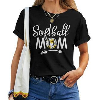 Thats My Girl Proud Softball Mama Game Day Floral Mom Women T-shirt Casual Daily Basic Unisex Tee | Mazezy