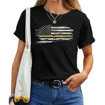 The Thin Gold Line Emergency Dispatchers Pride And Honor Women T-shirt | Mazezy