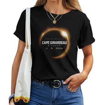 Total Solar Eclipse 2024 Cape Girardeau Missouri April 2024 Women T-shirt | Mazezy