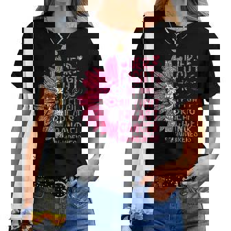 Tu Her Fight Is My Fight Breast Cancer Awareness Costume Women T-shirt | Mazezy