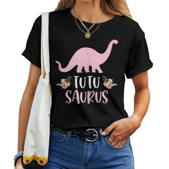 Tutu Saurus Hawaiian Grandma Thanksgiving Xmas Women T-shirt | Mazezy