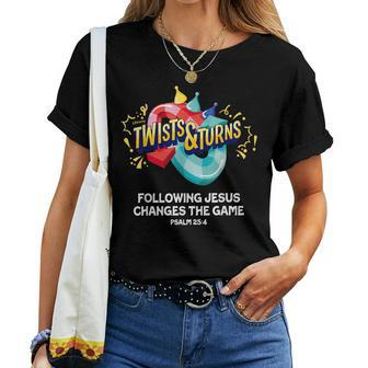 Twists And Turns Vbs Vibes Christian Games Games Women T-shirt Crewneck | Mazezy