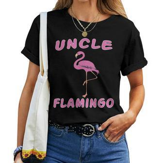 Uncle Bird Flamingo - Family Matching Bird Pink Women T-shirt | Mazezy