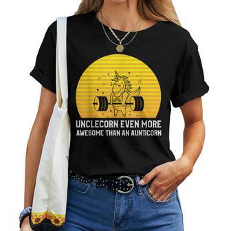 Unclecorn Like A Aunticorn Only More Awesome Unicorn Women T-shirt - Thegiftio UK