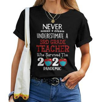 Never Underestimate A 3Rd Grade Teacher Women T-shirt - Monsterry