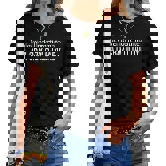 Never Underestimate A Crazy Old Lady Women T-shirt | Mazezy