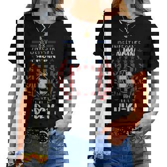 Never Underestimate A Woman With A Dd214 Women T-shirt | Mazezy