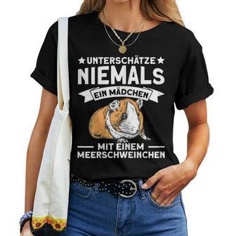 Underestimates Never A Girl With Guinea Pigs Women T-shirt - Thegiftio UK