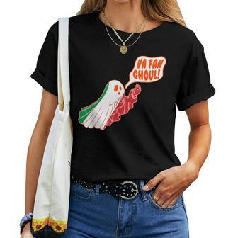Va Fan Ghoul For Italian Halloween Ghost Women T-shirt - Seseable