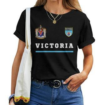 Victoria SoccerSports Flag National Pride Women T-shirt | Mazezy
