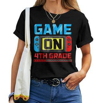 Video Game On 4Th Grade Gamer Back To School First Day Boys Women T-shirt - Seseable