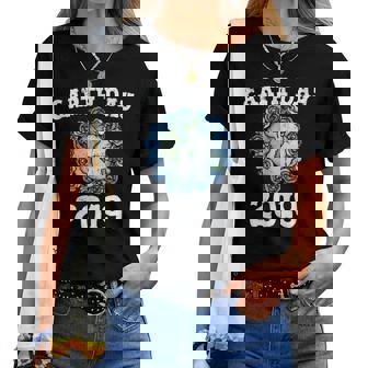 Vintage Earth Day 2019 Distressed Earth Day Floral Women T-shirt | Mazezy