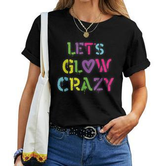 Vintage Glow Crazy 80'S Girl Outfit For Costume Women T-shirt - Monsterry DE