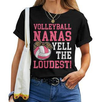 Volleyball Nana Grandma Nana Of A Volleyball Player Women T-shirt | Mazezy