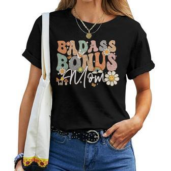 Wife Badass Bonus Mama Step Mom Lady Women T-shirt - Monsterry