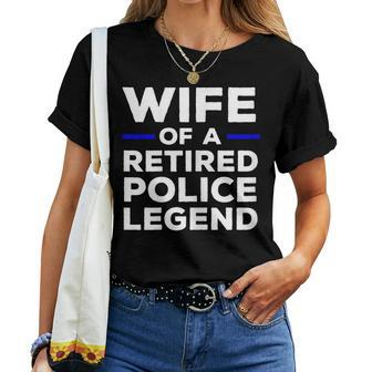 Wife Of A Retired Police Legend Cop's Wife Women T-shirt | Mazezy