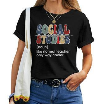 World History Classroom Social Studies History Teacher Women T-shirt | Mazezy