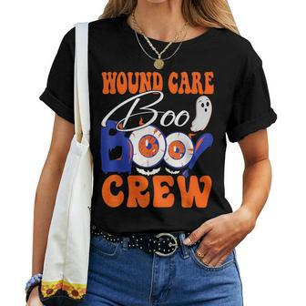 Wound Care Boo Boo Crew Doctor Nurse Halloween Women T-shirt - Monsterry