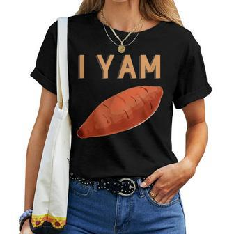 I Yam Shes My Sweet Potato Matching Couple Halloween Fall Sweet Potato Women T-shirt | Mazezy DE