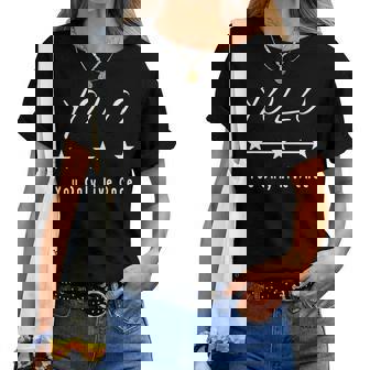 Yolo You Only Live Once Distressed Novelty Women T-shirt | Mazezy