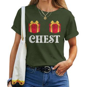 Chest Nuts Merry Christmas Party Holiday Women T-shirt - Monsterry