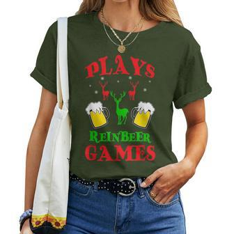 Christmas Plays Rein Beer Games Party T Women T-shirt - Monsterry
