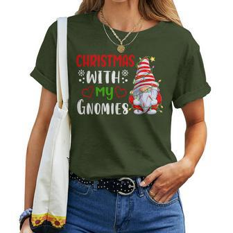 Gnome Family Christmas For Gnomies Xmas Women T-shirt | Mazezy
