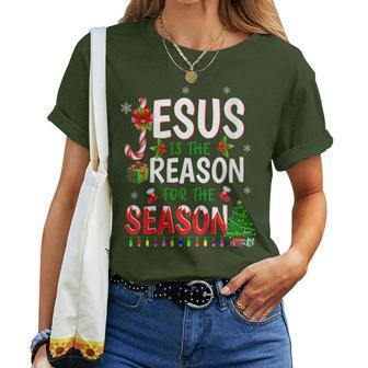 God Jesus Christ Is Reason For The Christmas Season Women T-shirt | Mazezy