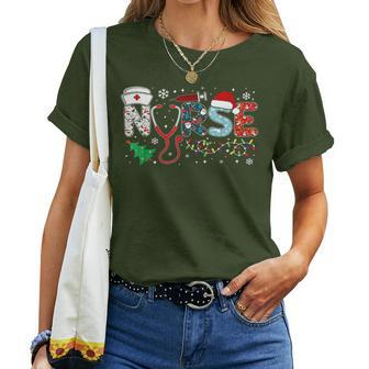 Groovy Er Cna Nurse Winter For Christmas Nurse Women T-shirt - Monsterry AU