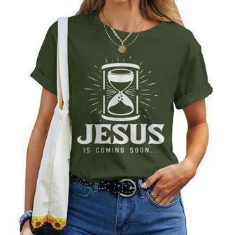 Jesus Is Coming Soon Christmas Cool Xmas Religious Christian Women T-shirt - Thegiftio UK