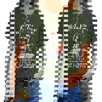 Just A Girl Who Loves Cows And Christmas Ugly Sweater Women T-shirt - Thegiftio