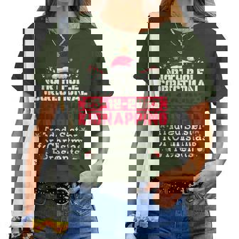 North Pole Correctional Kidnapping Traded Sister Christmas Women T-shirt - Thegiftio