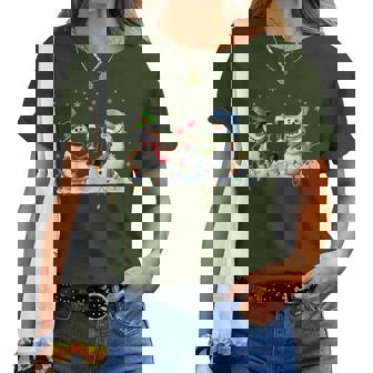 Snowman Drinking Wine Christmas Wine Drinking Partner Couple Women T-shirt | Mazezy