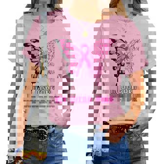 In October We Wear Pink Butterfly Breast Cancer Awareness Women T-shirt - Seseable