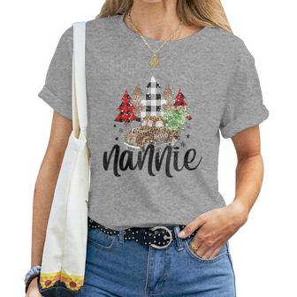 Blessed Nannie Christmas Truck Grandma Women T-shirt | Mazezy AU