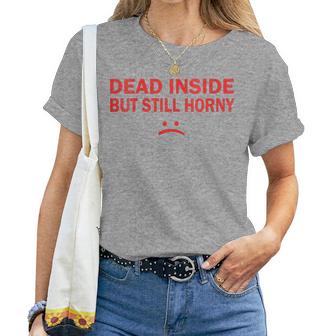 Couples Xmas Husband And Wife Dead Inside But Still Horny Women T-shirt | Mazezy UK