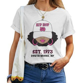 50 Years Of Hip Hop And Old School Rap Celebration Women T-shirt - Seseable