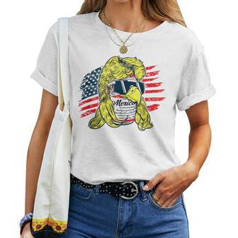 American Eagle Mullet Beer Beer Women T-shirt Crewneck | Mazezy