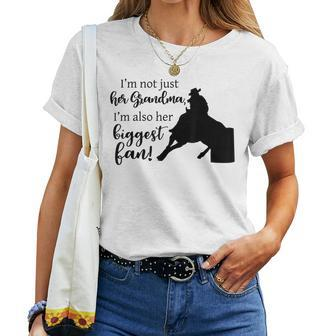 Barrel Racer Grandma Cowgirl Hat Horse Riding Racing Women T-shirt
