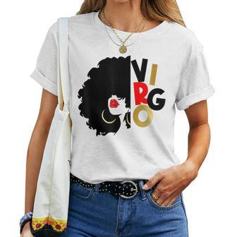 Black Birthday Melanin Girl Virgo Queen Women T-shirt | Mazezy CA