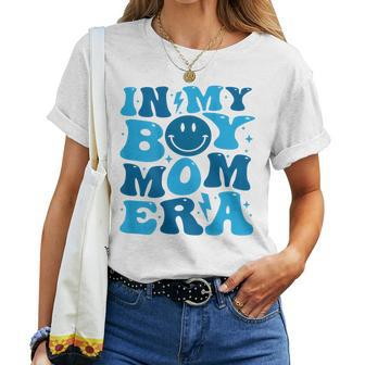 In My Boy Mom Era On Back Women T-shirt | Mazezy