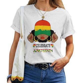 Celebrate Junenth Freeish Since 1865 Black Women White 1865 Women T-shirt | Mazezy