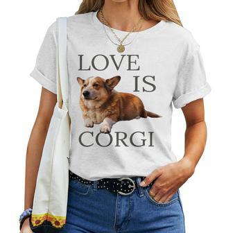 Corgi Men Women Boys Girls Kids Love Dog Mom Women T-shirt Crewneck | Mazezy